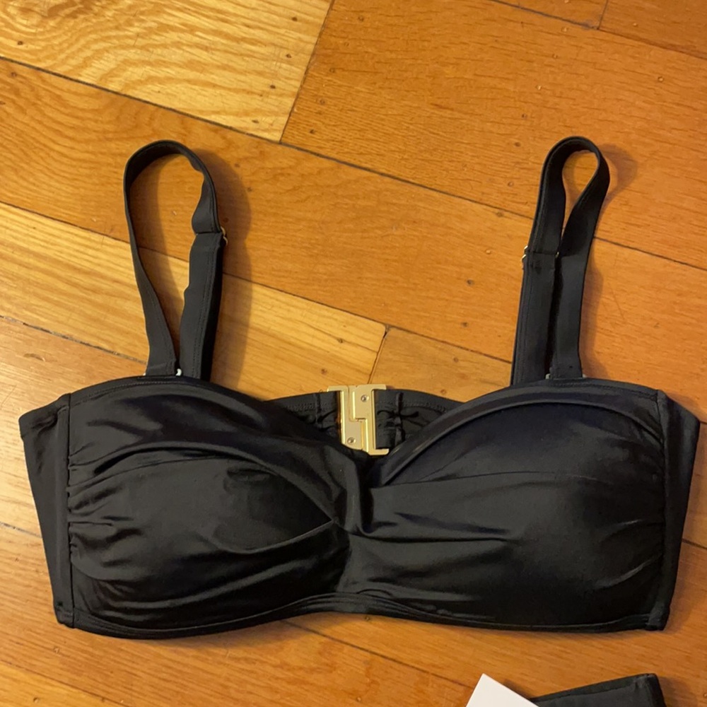 VALENTINE RUCHED BANDEAU BIKINI TOP